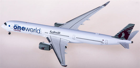 Herpa Qatar for Airbus A350-1000 A7-ANE member of one world 1:500 Airplane Pre-built  Airliner Model Display