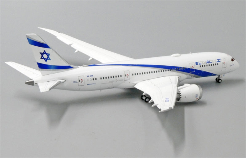 JC Wings EL AL Israel Airlines Boeing 787-8 Dreamliner 4X-ERB Flaps Down 1:400 Diecast Model view 2