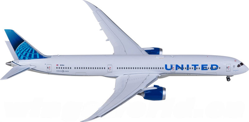 Geminijets United Airlines Boeing 787-10 N13014 Flaps Down 1:400 Diecast Model view 1