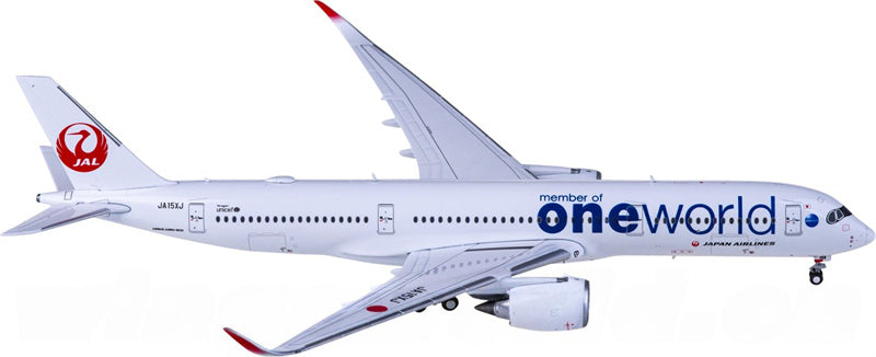 JC Wings Japan Airlines Airbus A350-900XWB JA15XJ member of oneworld 1:400 Diecast Model view 2