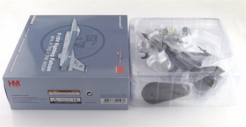 HOBBY MASTER F16V Fighting Falcon 6619 21 TFG ROCAF (w/6 x AIM-120) 1:72 Aircraft Pre-built Model