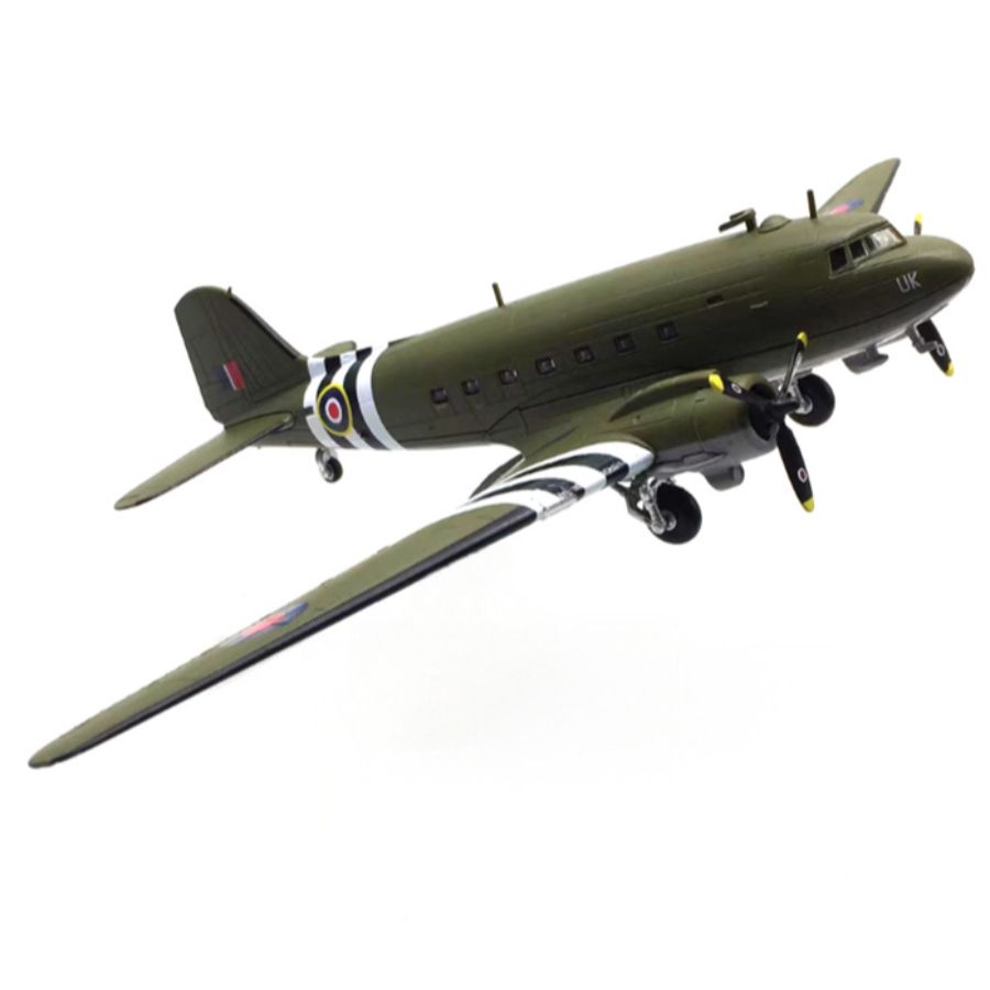 FLOZ Douglas C-47 Air Train Transport Aircraft UK 1:100 Aircraft Pre-built Model