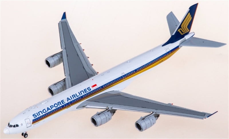 Hxmodels Singapore Airlines for Airbus A340-500 9V-SGD flaps down 1:400 Aircraft Pre-built  Airliner Model Display