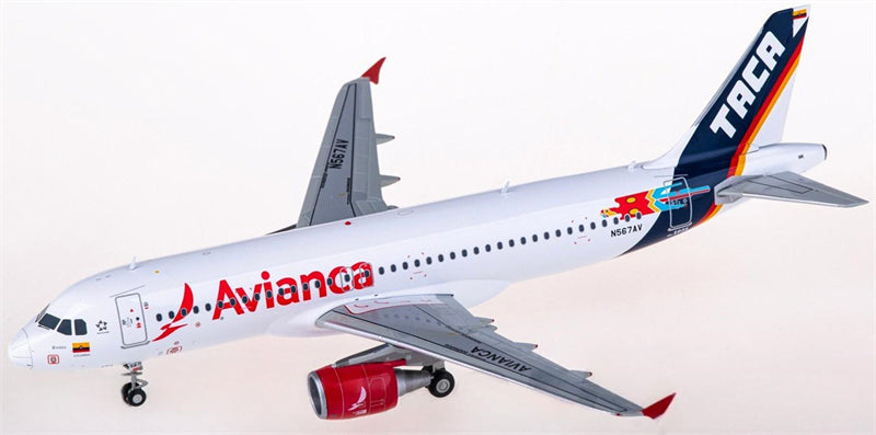 JC Wings Avianca for Airbus A320 N567AV 1:200 Airplane Pre-built Airliner Model Display