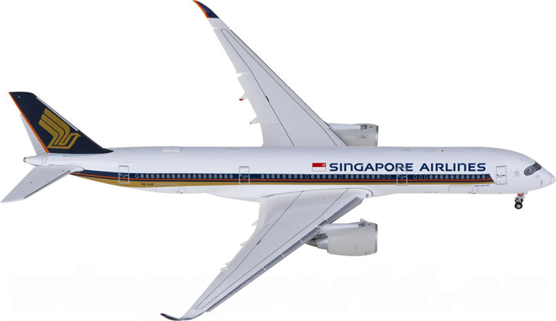 JC Wings Singapore Airlines Airbus A350-900XWB 9V-SJF Flaps Down 1:400 Diecast Model view 1