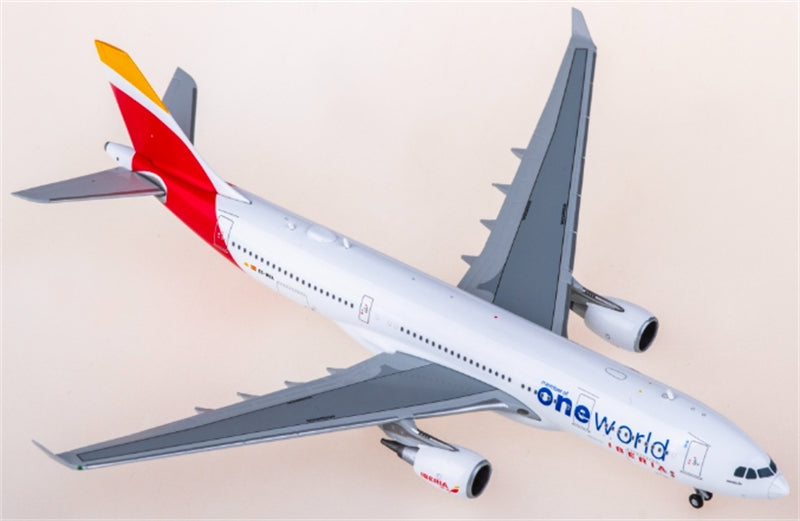 JC Wings Iberia for Airbus A330-200 EC-MYA Oneworld 1:400 Aircraft Pre-built  Airliner Model Display
