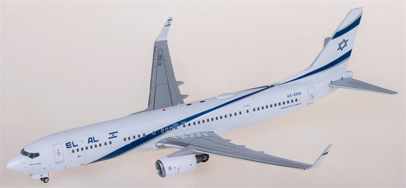 JC Wings EL AL Israel Airlines Boeing 737-900ER 4X-EHH 1:200 Diecast Model view 1