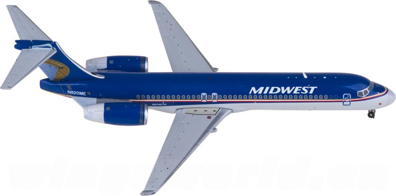 Geminijets Midwest Airlines Boeing 717-200 N920ME 1:400 Diecast Model view 2