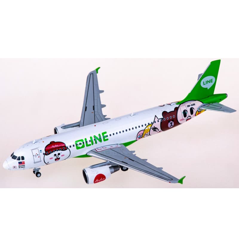 BT400 AirAsia Airbus A320 9M-AHR 1:400 Aircraft Pre-built  Airliner Model Display