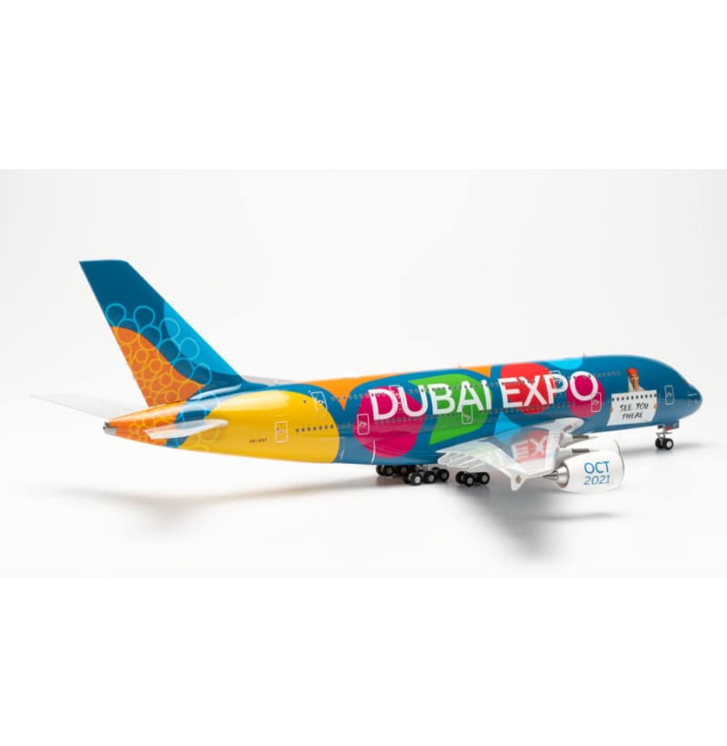 Herpa Emirates Airbus A380 A6-EOT 1:200 Aircraft Pre-built  Airliner Model Display
