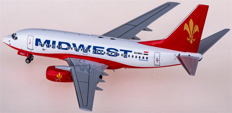 NG Models Midwest Airlines Boeing 737-600 SU-MWC 1:400 Diecast Model view 2