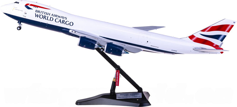 JC Wings British Airways World Cargo Boeing 747-8F G-GSSE 1:200 Diecast Model view 1