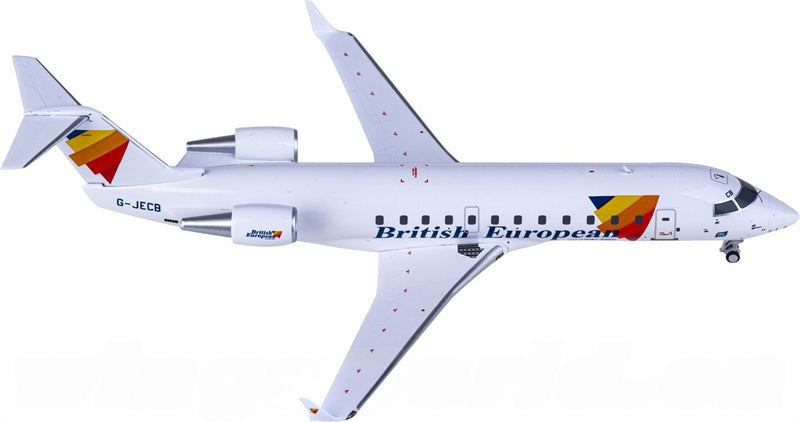 NG Models BEA for Bombardier CRJ200ER G-JECB 1:200 Airplane Pre-built Airliner Model Display