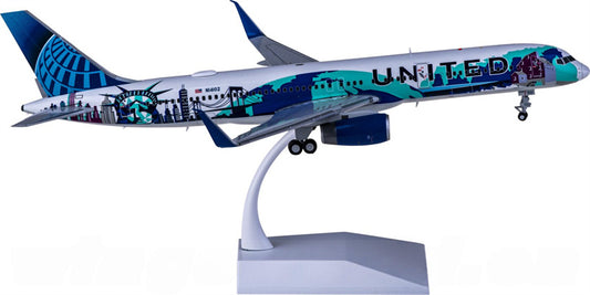 JC Wings United Airlines for Boeing 757-200 N14102 Her Art Here 1:200 Airplane Pre-built  Airliner Model Display