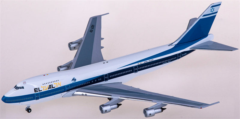AeroClassics El Al Boeing 747-200 4X-AXH Blue 1:400 Diecast Model view 2