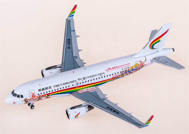 NG Models 1:400 Tibet Airlines Airbus A319 B-1008 Diecast Model view 4