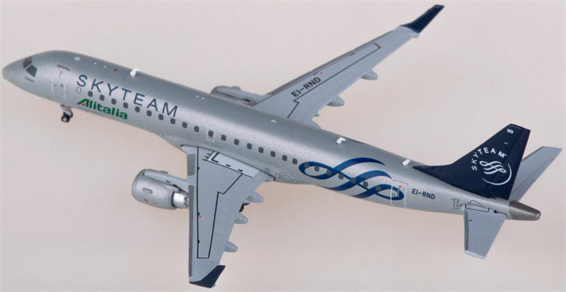 JC Wings Alitalia for Embraer ERJ-190STD EI-RND Skyteam 1:400 Airplane Pre-built  Airliner Model Display