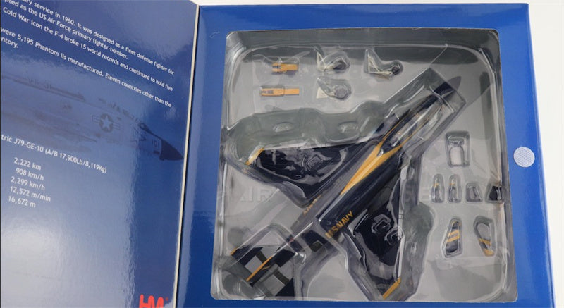 HOBBY MASTER McDonnell Douglas F4J Phantom II US Navy Cdr. Harley Hall & AMHI Guy Giuffrai US Navy 1970 to 1971 1:72 Aircraft Pre-built Model
