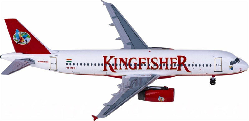 AeroClassics Kingfisher Airbus A320 VT-KFD 1:400 Diecast Model view 1