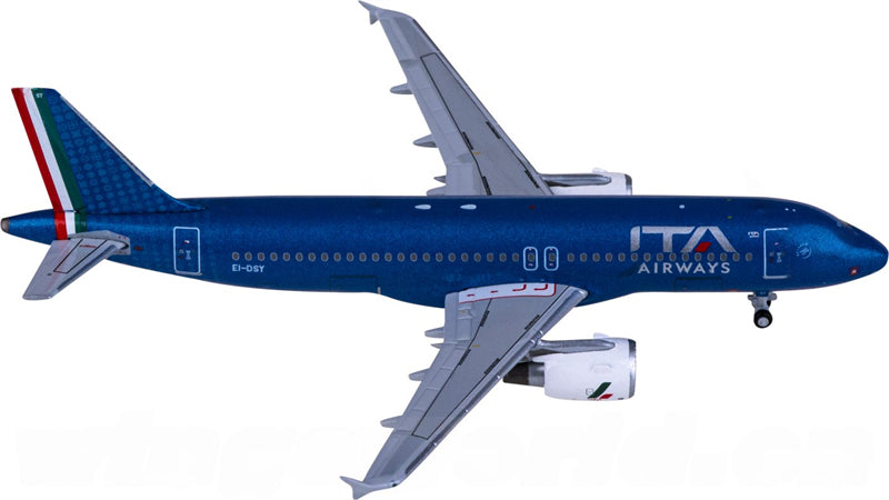 JC Wings ITA Airways for Airbus A320 EI-DSY 1:400 Airplane Pre-built Airliner Model Display
