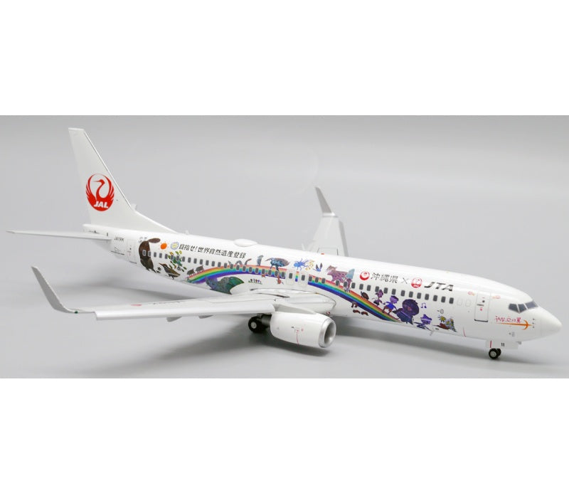 JC Wings 1:200 Japan TransOcean Air B737-800 JA11RK Flaps down DIECAST Model