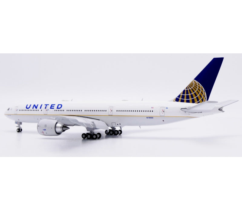 JC Wings 1:400 United Airlines B777-200ER N78001 Flaps down DIECAST Model