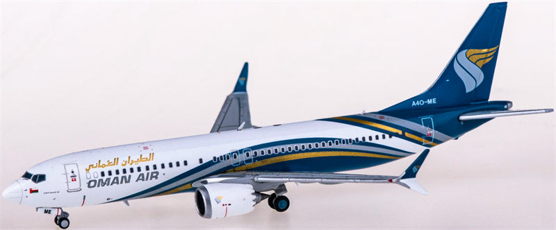 JC Wings Oman Air Boeing 737 MAX 8 A4O-ME 1:400 Diecast Model view 4