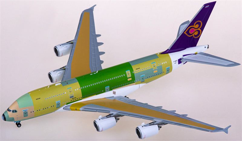 JC Wings Thai Airways for Airbus A380 F-WWAO 1:400 Airplane Pre-built  Airliner Model Display