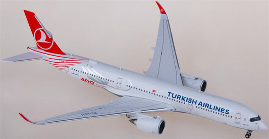 JC Wings Turkish Airlines Airbus A350-900XWB TC-LGH 1:400 Aircraft Pre-built  Airliner Model Display