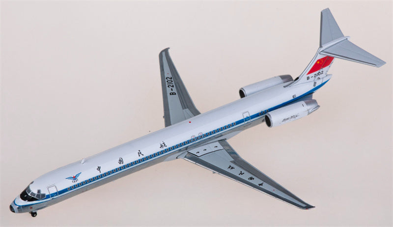 JC Wings 1:400 CAAC McDonnell Douglas MD-82 B-2102 Diecast Model view 3