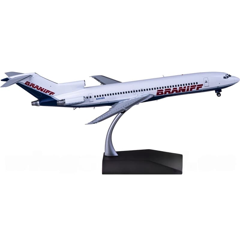 Geminijets Braniff Boeing 727-200 N460BN 1:200 Aircraft Pre-built  Airliner Model Display