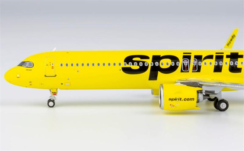 NG Models Spirit Airlines for Airbus A321neo N702NK 1:400 Aircraft Pre-built