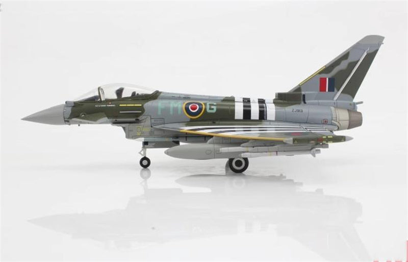HOBBY MASTER Eurofighter Typhoon FGR4 ZJ913/FM-G RAF 2024 (w/2 x empty pylon, 1 center fuel tank) 1:72 Airplane Pre-built Model