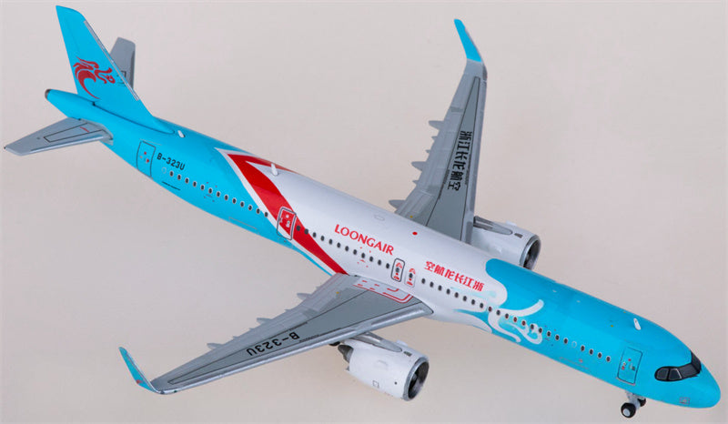 JC Wings Loong Air Airbus A321neo B-323U 1:400 Diecast Model view 2