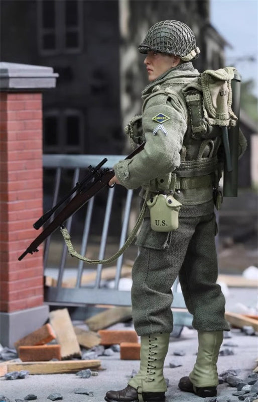 DID WWII US 2ND RANGER- PRIVATE JACKSON 1:12 Figure Pre-built Model