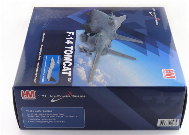 HOBBY MASTER F14A Tomcat Bandit (with decal Bandit Nation + bonus decal) 1:72 Aircraft Pre-built Model