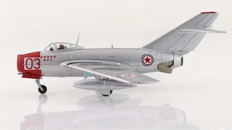 HOBBY MASTER MIG-15bis Red 03 Chinese People's Volunteers Air Force 1950s 1:72 Aircraft Pre-built Model