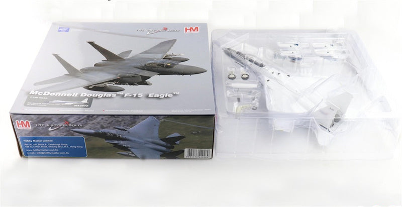 HOBBY MASTER  McDonnell Douglas F15B 836 Edwards AFB Airshow 2022 (w/ optional AIM-54 missile) 1:72 Aircraft Pre-built Model