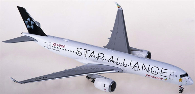 Phoenix Ethiopian Airlines Airbus A350-900 ET-AYN Star Alliance 1:400 Diecast Model view 1
