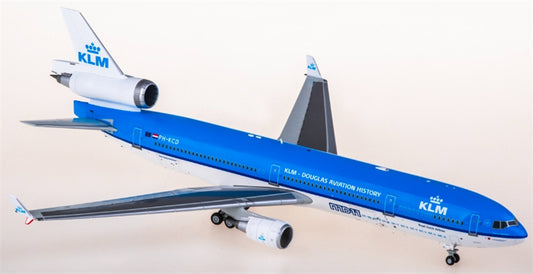 SQ Wings KLM ロイヤル・ダッチ・エアラインズ マクドネル・ダグラス MD-11 PH-KCD 1:200 航空機組み立て済み模型ディスプレイ