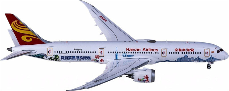 JC Wings Hainan Airlines Boeing 787-9 B-1540 Flaps Down 1:400 Diecast Model view 1