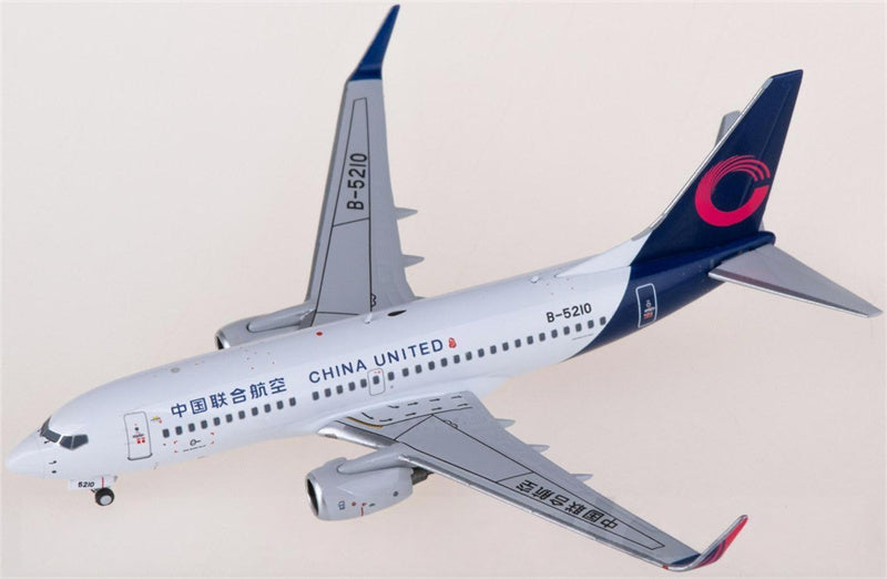 NG Models China United Airlines Boeing 737-700 B-5210 1:400 Diecast Model view 3