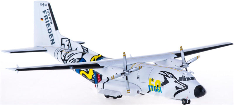 Herpa Luftwaffe Transall C-160 LTG 61 5048 1:200 Diecast Model view 3