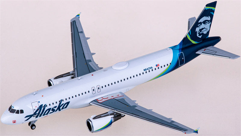 NG Models Alaska Airlines Airbus A320 N642VA 1:400 Diecast Model view 2