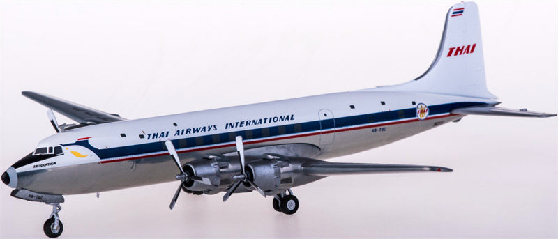 Herpa Thai Airways for Douglas DC-6B HS-TGC 1:200 Airplane Pre-built  Airliner Model Display
