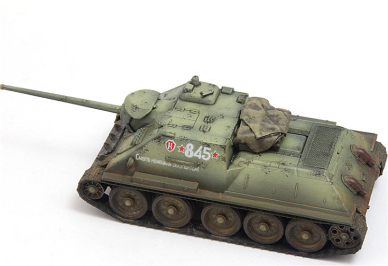 S-MODEL SU-85 845 1047th Self-propelled Artillery Regiment 3rd Baltic Front Latvia October 1944 1:72 Tank Pre-built Model