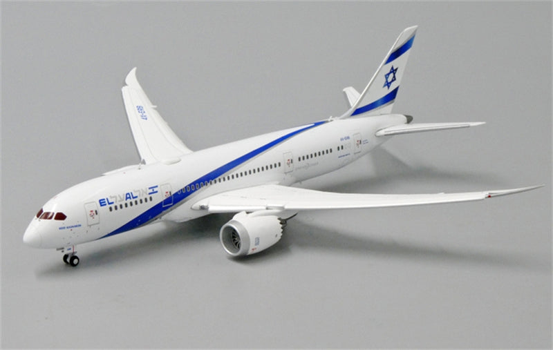 JC Wings EL AL Israel Airlines Boeing 787-8 Dreamliner 4X-ERB Flaps Down 1:400 Diecast Model view 1