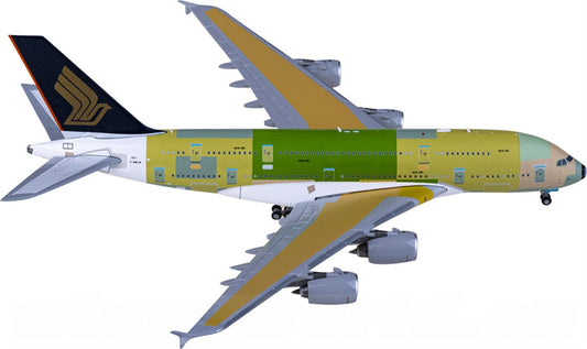 JC Wings Singapore Airlines Airbus A380 F-WWSM 1:400 Diecast Model view 1