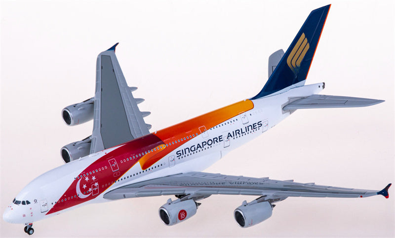 JC Wings Singapore Airlines for Airbus A380 9V-SKJ 1:400 Airplane Pre-built  Airliner Model Display