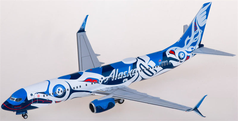 NG Models Alaska Airlines Boeing 737-800 N559AS 1:200 Diecast Model view 2